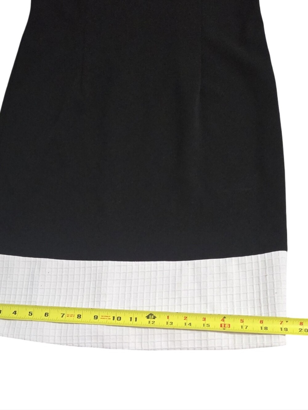 Ivanka Trump Black Cream Button-Trim Sheath Office Mini Dress Sleevless Cocktail - Picture 7 of 7